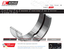 Tablet Screenshot of kingbearings.com